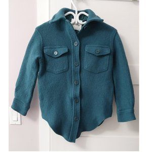 Aritzia Wilfred Ganna Shacket in Teal (shrunken, fits like XXS)